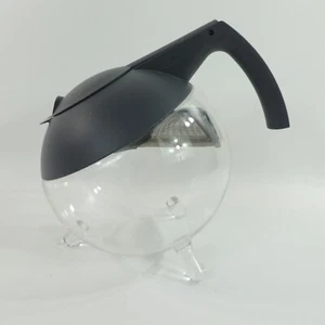 German Jena Jenaer Glas GLOBO Tilting Glass Teapot with Lid and Infuser Gray - Picture 1 of 7