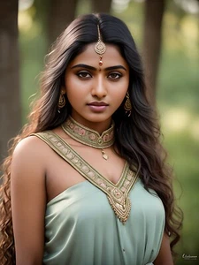 8x10  Women of India Art Print Female Indian Model   06-1318298023 - Picture 1 of 1