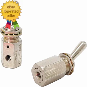 TV-3S Solenoid Air Valve Knob Toggle Value Switch Pneumatic Mechanical 3 Way - Picture 1 of 6