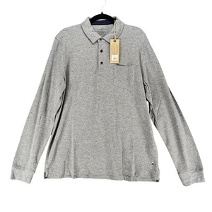 Tailor Vintage Shirt Mens Large Gray Long Sleeve Polo *NWT* - Picture 1 of 10