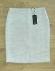 BNWT PAUL SMITH Black Label - size uk 12 Italian Wool Blend Straight Ivory Skirt