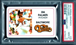 PSA 10 - 1981 Perma-Graphics Super Star #28 Jim Palmer Baltimore Orioles HOF - Foto 1 di 4