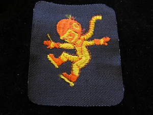 SCUBA DIVER vintage 70s SEW/IRON ON DENIM PATCH NOS APPROX. 3"-4"  - Picture 1 of 1