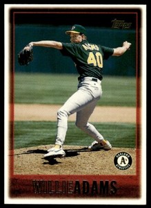 1997 Topps Baseball Card Willie Adams ppp Oakland Athletics #337