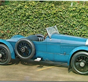 1917 Cunningham Boattail Speedster Ralph De Palma Costa Mesa CA Vintage Postcard - Picture 1 of 4