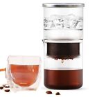 Stainless Steel Filter Borosilicate Glass Dripper  Coffee Extraction