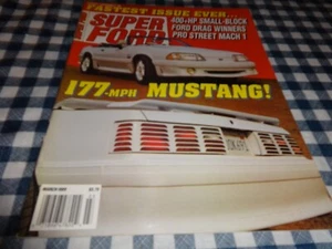 SUPER FORD MAGAZINE MARCH 1989 MUSTANG - Picture 1 of 1