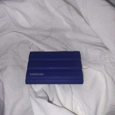 Samsung T7 Shield 2TB USB-C 3.2 - Blue External SSD Solid State Drive Storage - Image 1 of 4