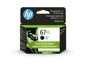 HP 67XL High Yield Black Original Ink Cartridge, ~240 pages, 3YM57AN#140 - Picture 1 of 5