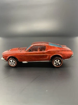 1968 Custom Mustang Red Hot Wheels Original Redline Hong Kong Painted Tail - Image 1 of 4