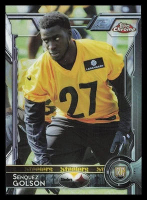 2015 Topps Chrome Rookie #191 Senquez Golson Pittsburgh Steelers Football Card - Image 1 of 2
