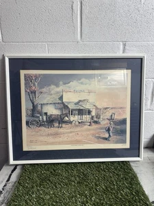 Saturday Evening at Walker's Store by Harold Lovell -Limited Edition Prof Framed - Picture 1 of 7