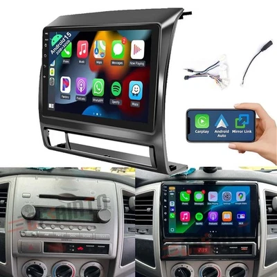 Android 15.0 Car Radio Stereo GPS WIFI Apple Carplay For Toyota Tacoma 2005-2013 - Image 1 of 4