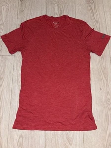 Reebok Performance Tshirt Mens size Small Red Gymwear Running Everyday top - Picture 1 of 6