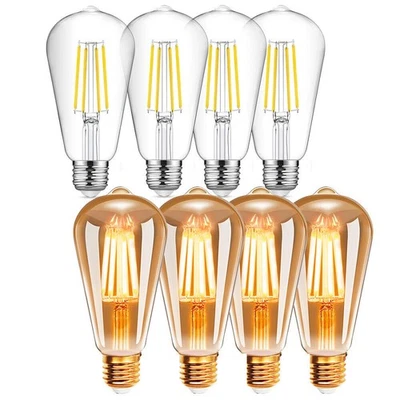 E27 LED Vintage Filament Edison Light Bulb Lamp Decorative Lightbulb Radio Valve - Image 1 of 4