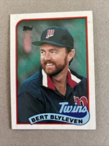 1989 MLB Topps 'Tiffany' Baseball | Bert Blyleven | #555 | Minnesota Twins - Bild 1 von 2