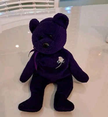 TY 豆豆娃 - 戴安娜王妃熊 1997 年已退役 — 第 1/4 张图片