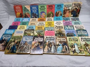 BARBARA CARTLAND ROMANCE LOT OF 48 PAPERBACKS BANTAM, PYRAMID MIXED LOT - Bild 1 von 23
