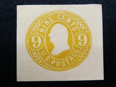 nystamps US Cut Square Stamp # U67a Mint H $125         N21x4210 - Image 1 of 2