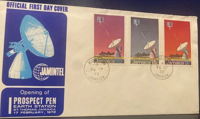 JAMAICA SPACE COVER -PROSPECT PEN TRACKING STATION OPENING (ST THOMAS) FEB 1972 - Image 1 of 4