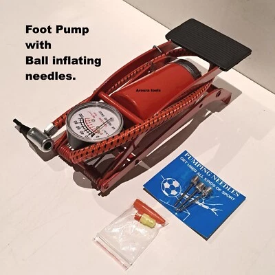 Foot Pump for Bike or car Tyres inflating foot balls etc  - Brand new - image 1 of 4