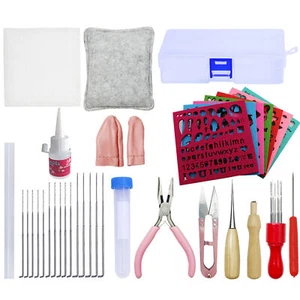 1SET Needle Felting Kit Crafts Gift Felting Needles Wool Felt Tools for Beginner - Picture 1 of 5
