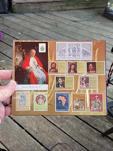 Vintage Vaticane Stamp Collection 13 Stamps With Pictures Of Pope - Picture 1 of 4