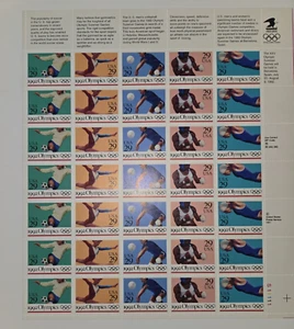 Boxing Swimming Soccer Volleyball Gymnastic Olympics Barcelona USA 2641a Sheet - Picture 1 of 1