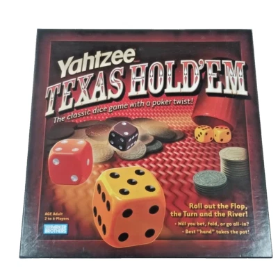 Yahtzee Texas Hold' Em Parker Brothers 2-6 Players Dice Game Some Sealed Content - Image 1 of 4