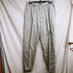 Dockers Flex Comfort Mens Size 30x32 Khaki Pleated Dress Pants - Picture 1 of 20