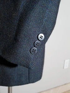 Vintage Jones NY 44L Green Purple Brown Wool Tweed Blazer Sport Jacket Coat - Picture 1 of 7
