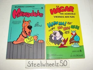 Marmaduke I Am Lovable & Hagar The Horrible Vikings Are Fun PB Book Lot 1986 HTF - Imagen 1 de 3