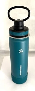 Thermoflask Stainless Steel Insulated Water Bottle Spout Lid 24oz AQUA GREEN NEW - Picture 1 of 5
