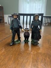 Vintage Cast Iron Amish Figurines 
