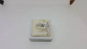 ANELLO DA DONNA SOLITARIO CON ZIRCONE IN ORO BIANCO 18KT 3 GRAMMI (5871) N16 - Foto 1 di 11