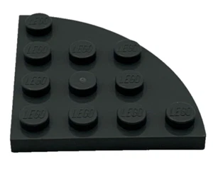Lego 30565 Placa Gris Azulado Oscuro Esquina Redonda 4 x 4 Elemento 4222042 - Imagen 1 de 5