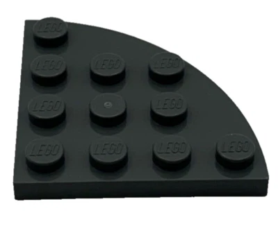 Lego 30565 Dark Bluish Gray Plate Round Corner 4 x 4 Element 4222042 - Image 1 of 4