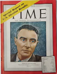 Time Magazine NOVEMBER 1948 " PHYSICIST OPPENHEIMER " - Picture 1 of 2