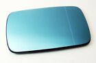Fits For BMW E46 E39 Right=Left Mirror Glass Blue Heated Aspheric Blind Spot