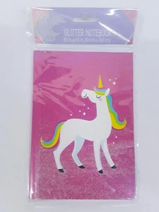 Pink Glitter Unicorn Notebook - Picture 1 of 2