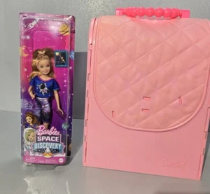1998 Barbie Doll Pink Bed & Bath Playset House Fold Up Case Purse + Barbie - Picture 1 of 14