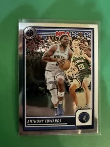 2023-24 Panini NBA Hoops Anthony Edwards Premium Stock Base #87 Timberwolves - Picture 1 of 11