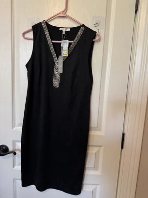 NWT Little Black Cocktail Dress Size 6 GIFT!!!  Sleveless, jeweled - Image 1 of 4