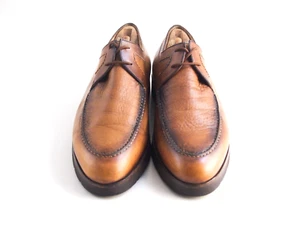 Berluti Derby Oxfords Marrón Cuero Antiguo Hombre Zapato Talla EU 41 US 8 - Imagen 1 de 9