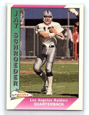1991 Pacifiic Jay Schroeder Los Angeles Raiders #239 - Image 1 of 2