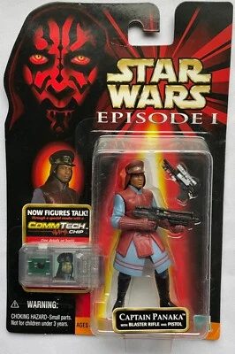 星球大战幻影威胁帕纳卡队长动作人物 CommTech (Hasbro 1999) — 第 1/4 张图片