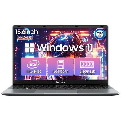 Blackview AceBook 6 Laptop Portatili 15,6" Intel N150 16GB+256GB/512GB Win 11 - Immagine 1 di 4