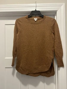 J.Crew Damen Pullover Gr. M Braun Merinowollmischung Rundhals Langarm - Bild 1 von 6