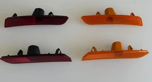 OEM GM Chevrolet Camaro Side Marker Reflectors Set – Amber & Red (4pcs) - Picture 1 of 5