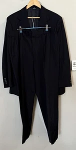 Polo University Ralph Lauren Suit Blazer Pants Pinstripe Vintage Wool 42 36x30 - Picture 1 of 18